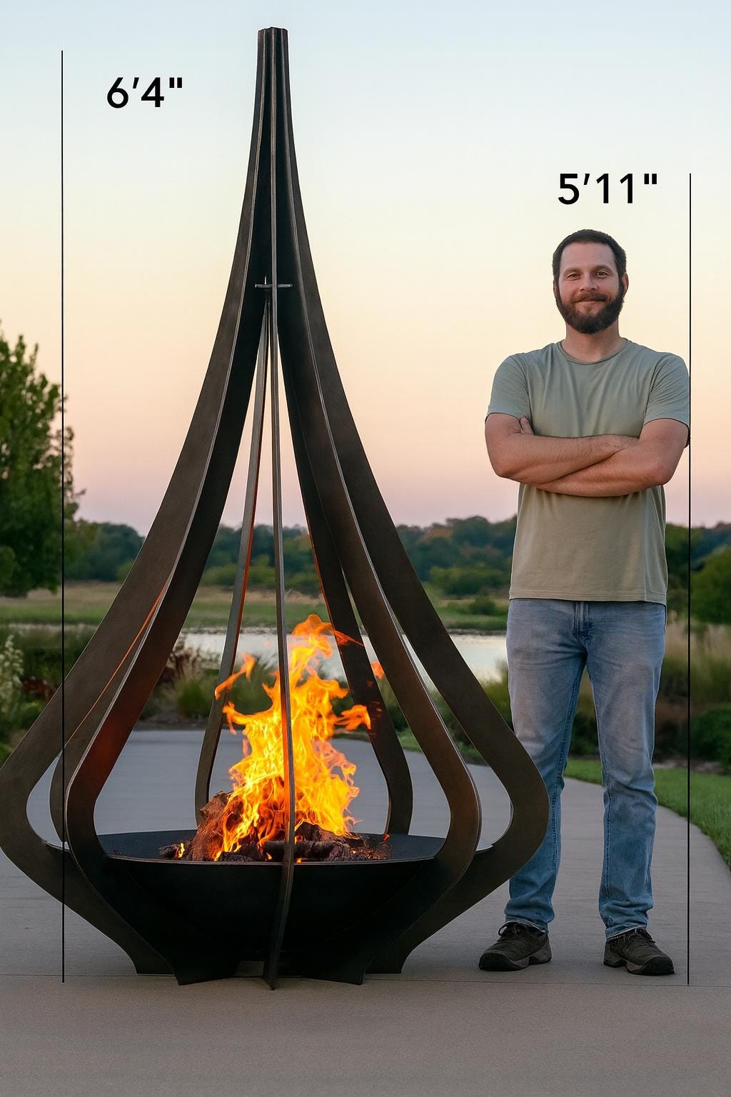 Cone Fire Pit